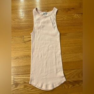 Free people Light Pink Ribbed Tank Top